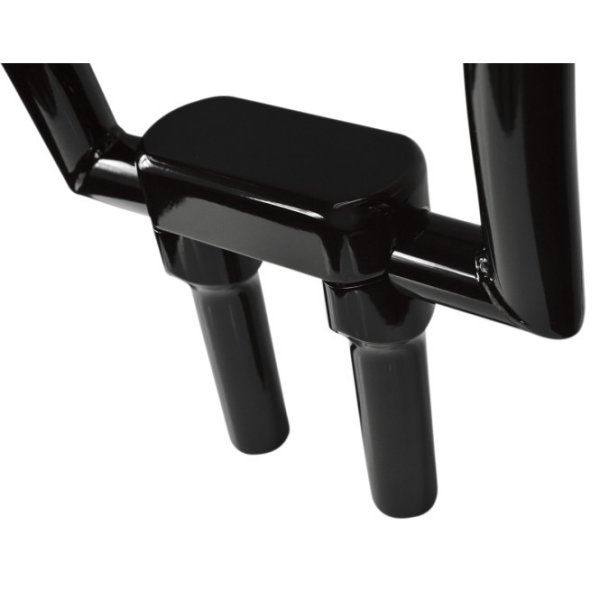 1.25インチハンドルバー 6インチ(152mm)高 ライザー クランプ付き 黒