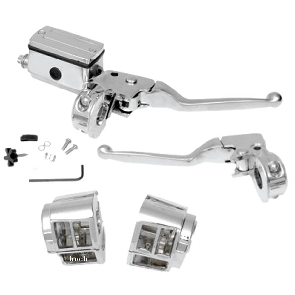 コントロールキット 11/16"マスターシリンダー シングルディスク 84年-95年 クローム