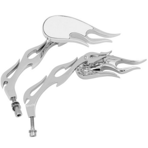 ミラー 3D フレイム クローム(左右ペア)