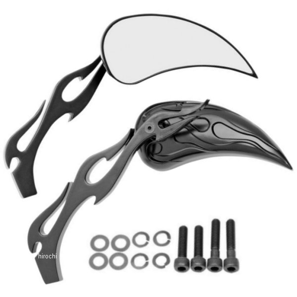 ミラー フレイム 黒(左右ペア)