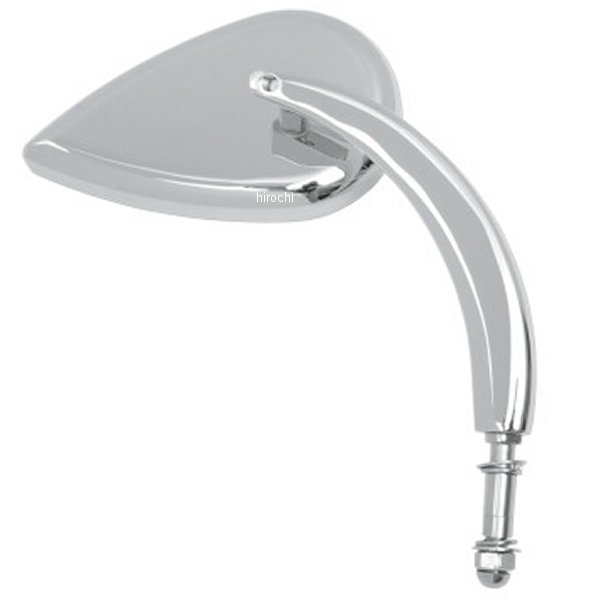 ミラー ティアドロップ ロングステム クローム(1個売り)