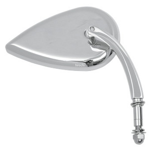 ミラー ティアドロップ ショートステム クローム(1個売り)