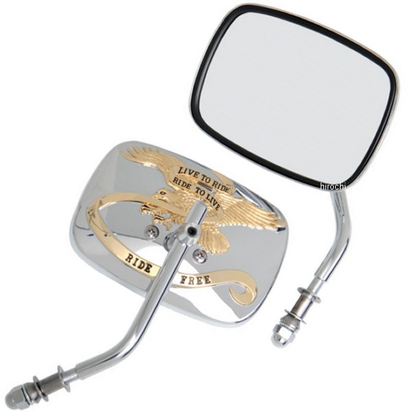 ミラー Live to Ride ゴールド(左右ペア)