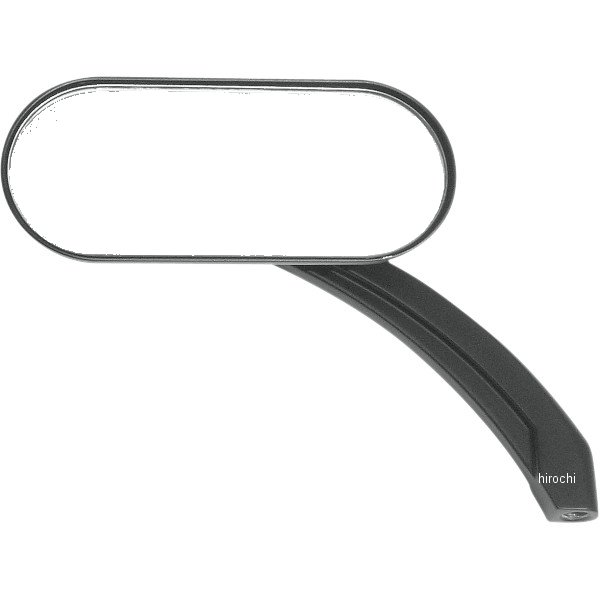 ミラー オーバル 黒(つや消し)(1個売り)