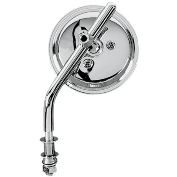 ミラー 3インチ ラウンド 可変ステム (1個売り)