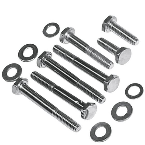 Machine トランスミッション トップカバー ボルトキット 79年-85年 クローム