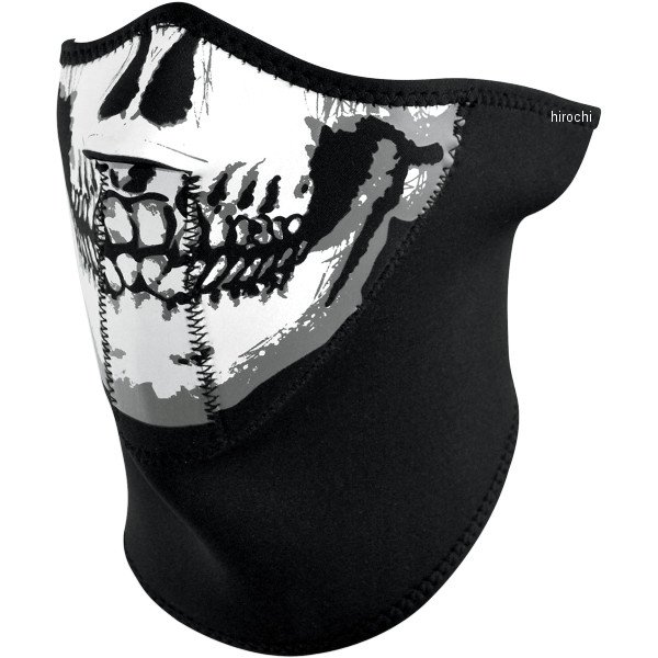 『セール特価』 ハーフフェイスマスク 3パネル スカル
