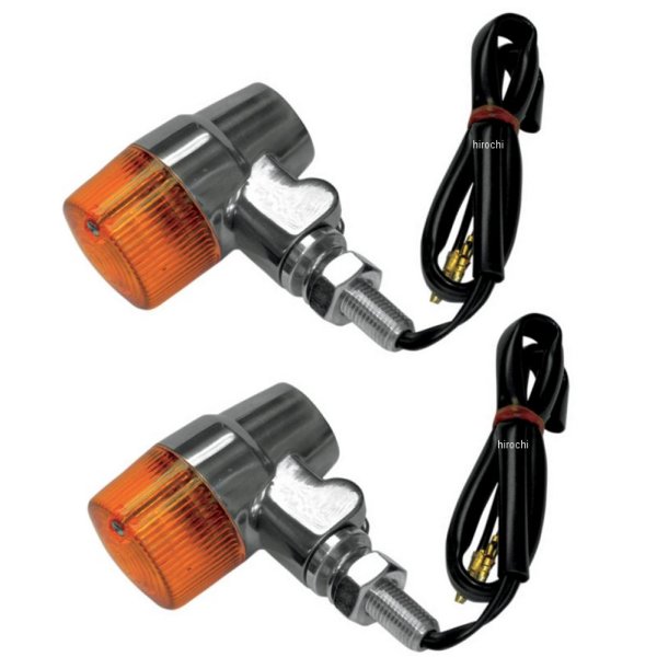 【セール特価】 ウインカー ラウンド3 ダブル球 ポリッシュ/アンバー