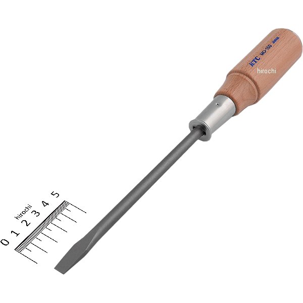 木柄ドライバ マイナス貫通タイプ 8mm幅