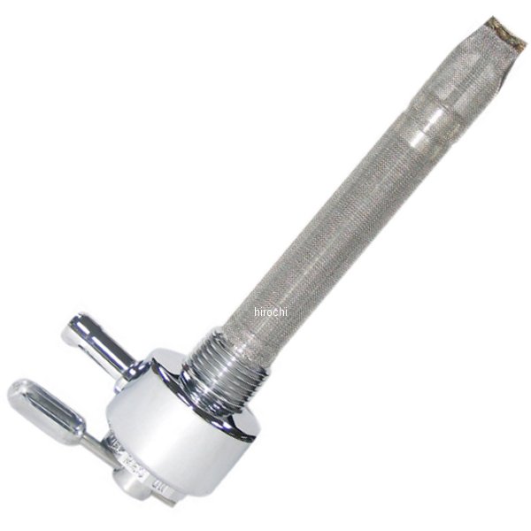 フューエルバルブ ペットコック 90°前方3/8"NPTラウンド スムース