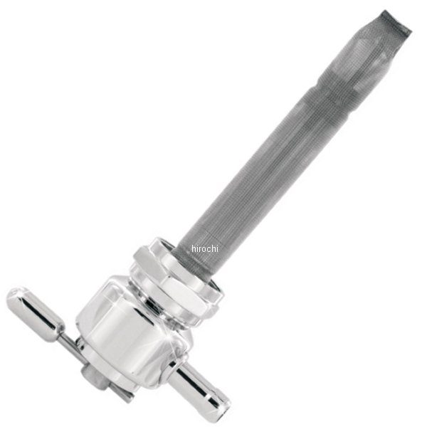 フューエルバルブ ペットコック 90°後方22mmラウンド スムース