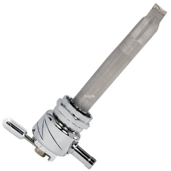 フューエルバルブ ペットコック 90°後方22mmラウンド ライトニング