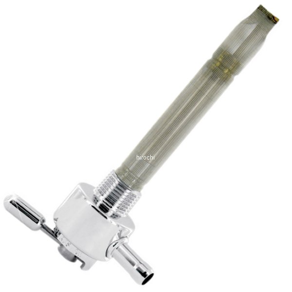 フューエルバルブ ペットコック 90°後方3/8インチNPTラウンド スムース