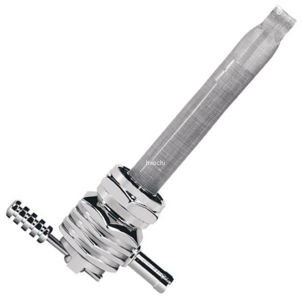 フューエルバルブ ペットコック 180°内側22mm六角 フィン