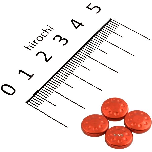 キャップボルトカバー M6用 4個入り ディープオレンジ