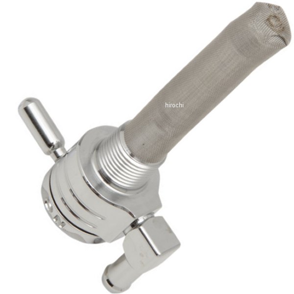 フューエル ペットコック 3/8"(9.5mm)NPT ダウン クローム