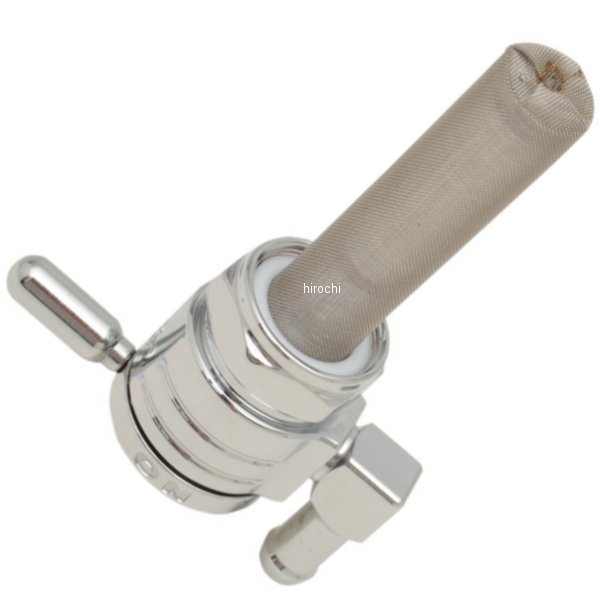 フューエル ペットコック 22mm ダウン クローム