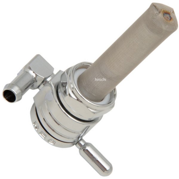 フューエル ペットコック 22mm 前方 クローム