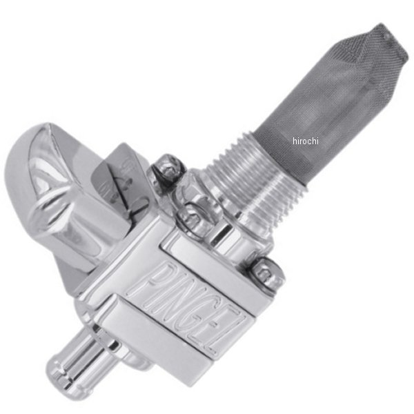 フューエル バルブ 3/8インチ(9.5mm) NPT シングル 5/16インチ ポリッシュ