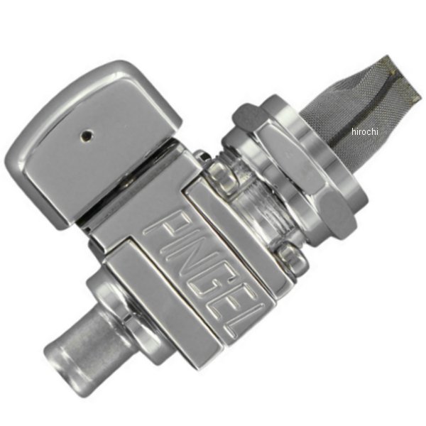 フューエル バルブ 22mm シングル 3/8インチ(9.5mm) ポリッシュ