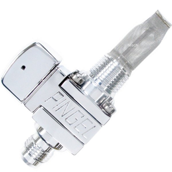 フューエル バルブ 3/8インチ(9.5mm) NPT シングル -6AN ポリッシュ