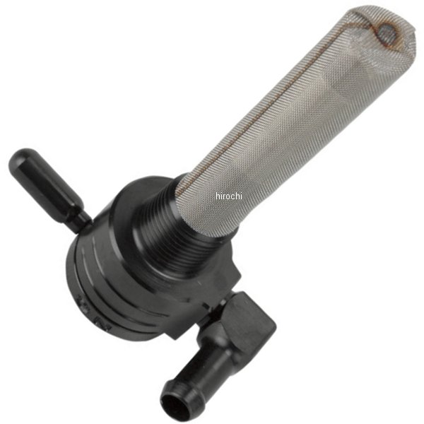 フューエル ペットコック 3/8"(9.5mm)NPT 後方 黒
