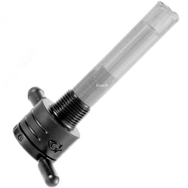 フューエル ペットコック 3/8"(9.5mm)NPT ストレート 黒