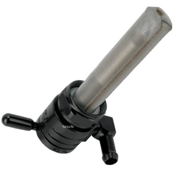 フューエル ペットコック 22mm 後方 黒