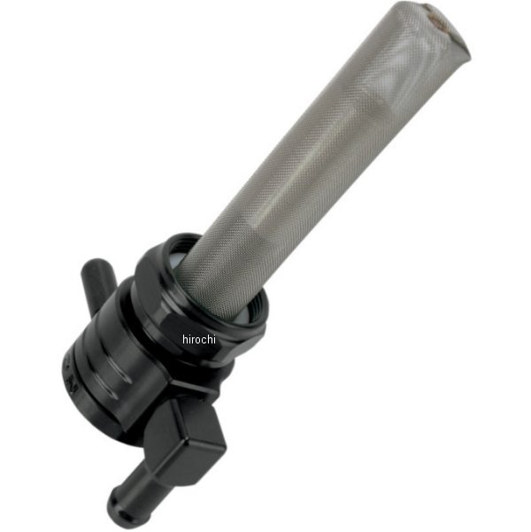 フューエル ペットコック 22mm ダウン 黒