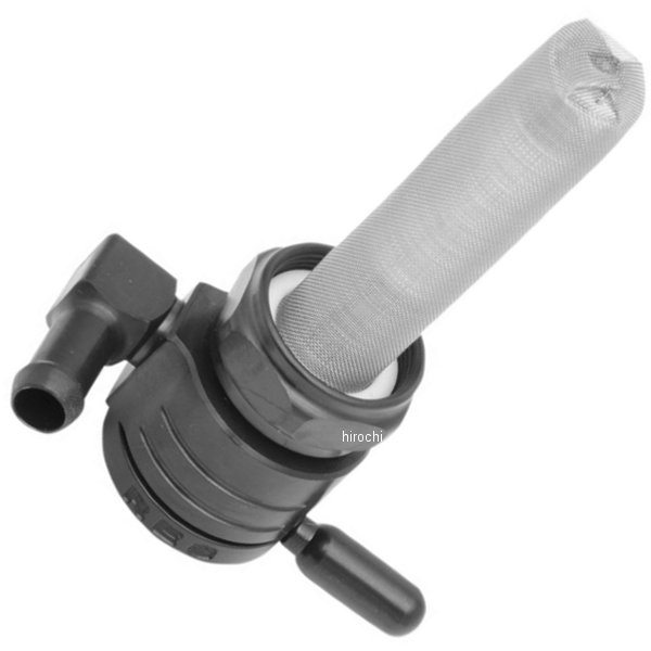 フューエル ペットコック 22mm 前方 黒