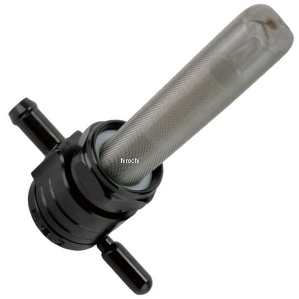 フューエル ペットコック 22mm ストレート 黒