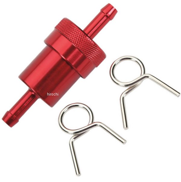 フューエル フィルター 1/4インチ(6.4mm) 赤