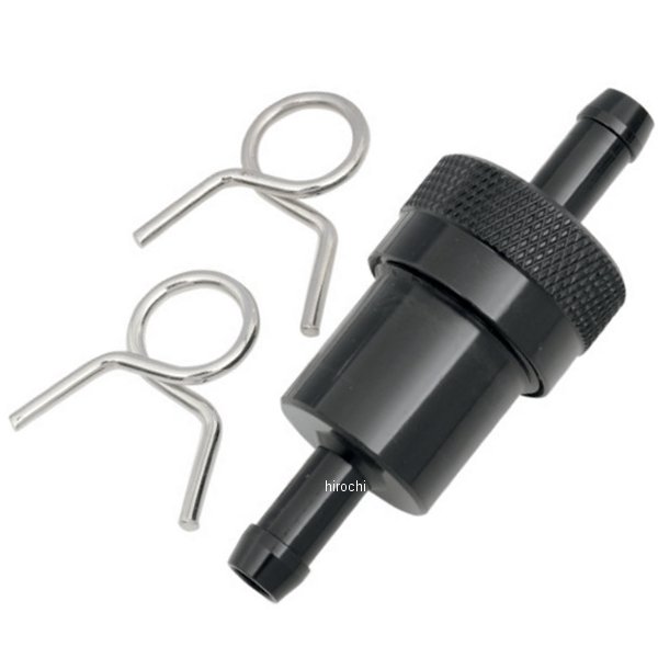 R フューエル フィルター 5/16インチ(7.9mm) 黒