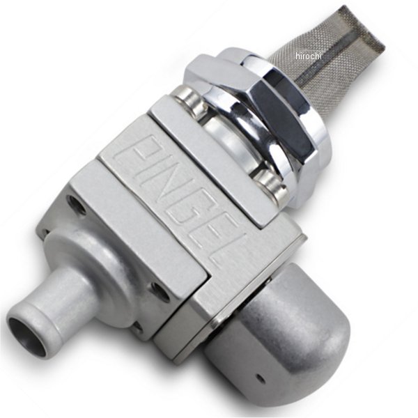 フューエル バルブ 22mm シングル 5/16" クリアアルマイト