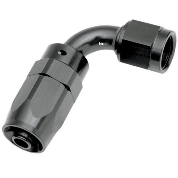 90°ホースエンド 黒
