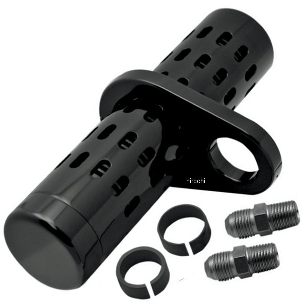 オイルクーラー 1インチ、1.25インチバー取付 黒