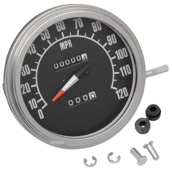 スピードメーター(120MPH) 2:1 68年-84年 フェイス 12mm