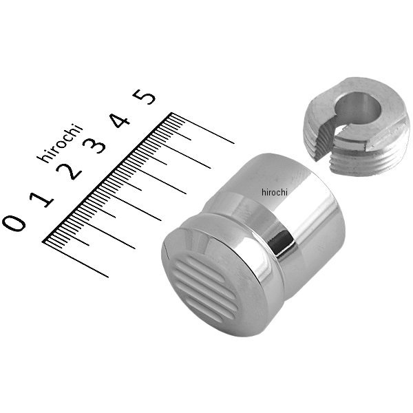 ハーレー標準装備チョークケーブル ノブカバー クローム ボールミル