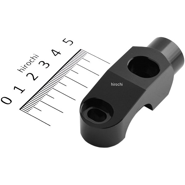 ミラーアダプター クラッチ側 正ネジ油圧クラッチ対応 黒