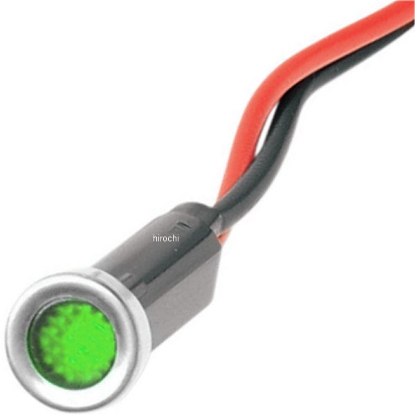 インジケータ ライト 緑 ステンレスベゼル付き