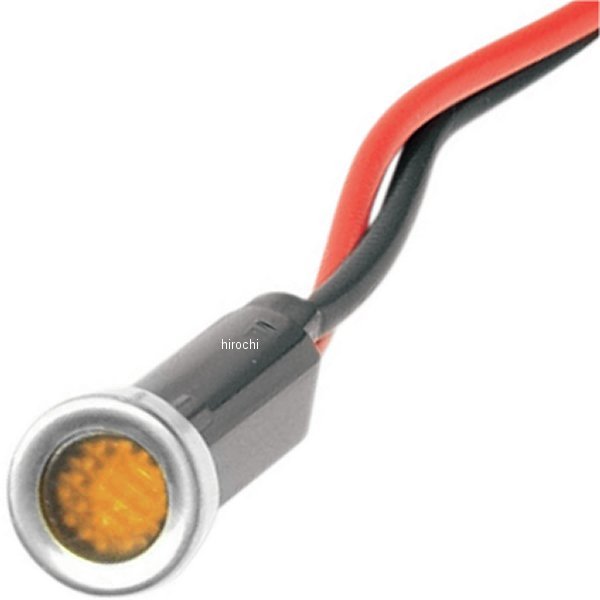 インジケータ ライト アンバー ステンレスベゼル付き