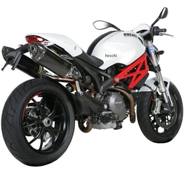 スリップオンマフラー E1仕様 ヘックス 08年以降 ドゥカティ モンスター1100、796、696 カーボン