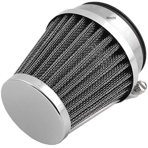 エアフィルター クローム エンド 54mm 69年-95年 ホンダ、カワサキ、スズキ、ヤマハ
