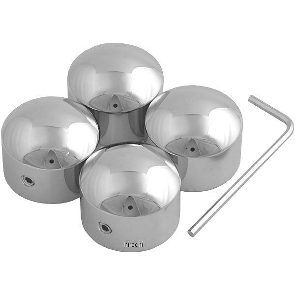 ヘッドボルトカバー 86年以降 Big Twin/XL クローム (4個入り)