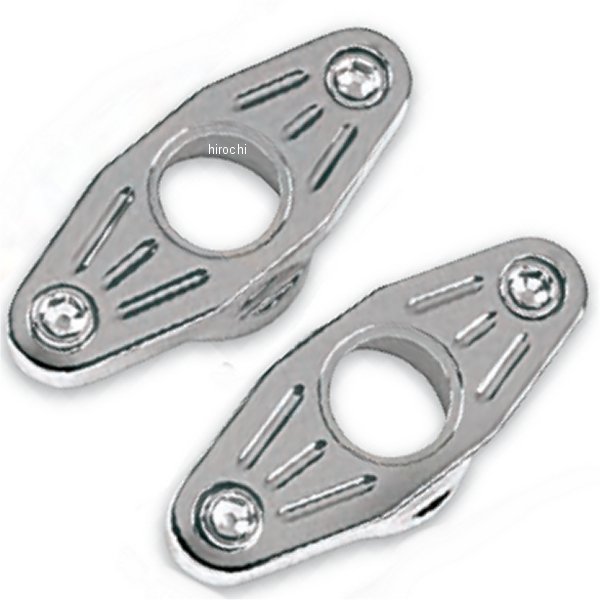 スイングアームピボットブロック 84年-94年/99年-00年 FXR クローム ボールミルル