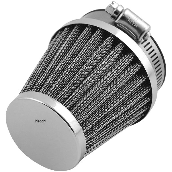 エアフィルター クローム エンド 52mm 74年-93年 ホンダ、カワサキ、スズキ、ヤマハ