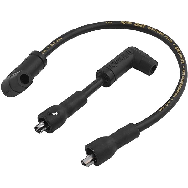 8.8mm プラグコード L78年-84年 FLH/FX サプレッサー/黒