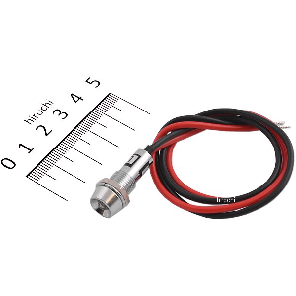 インジケーターランプ LED クリア/赤 12V対応