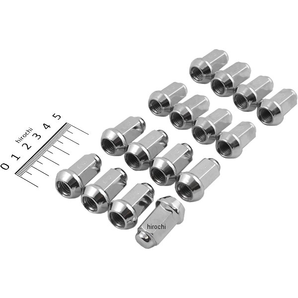 ロックナット 10mm テーパー クローム (16個入り)