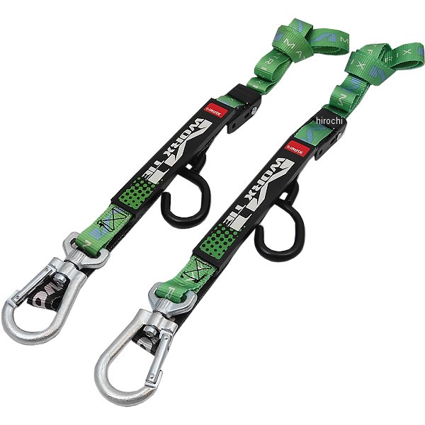 マトリックスコンセプト Matrix Concepts 幅1インチ(25mm)x69インチ(1753mm) タイダウン グリーン/黒 (左右ペア)